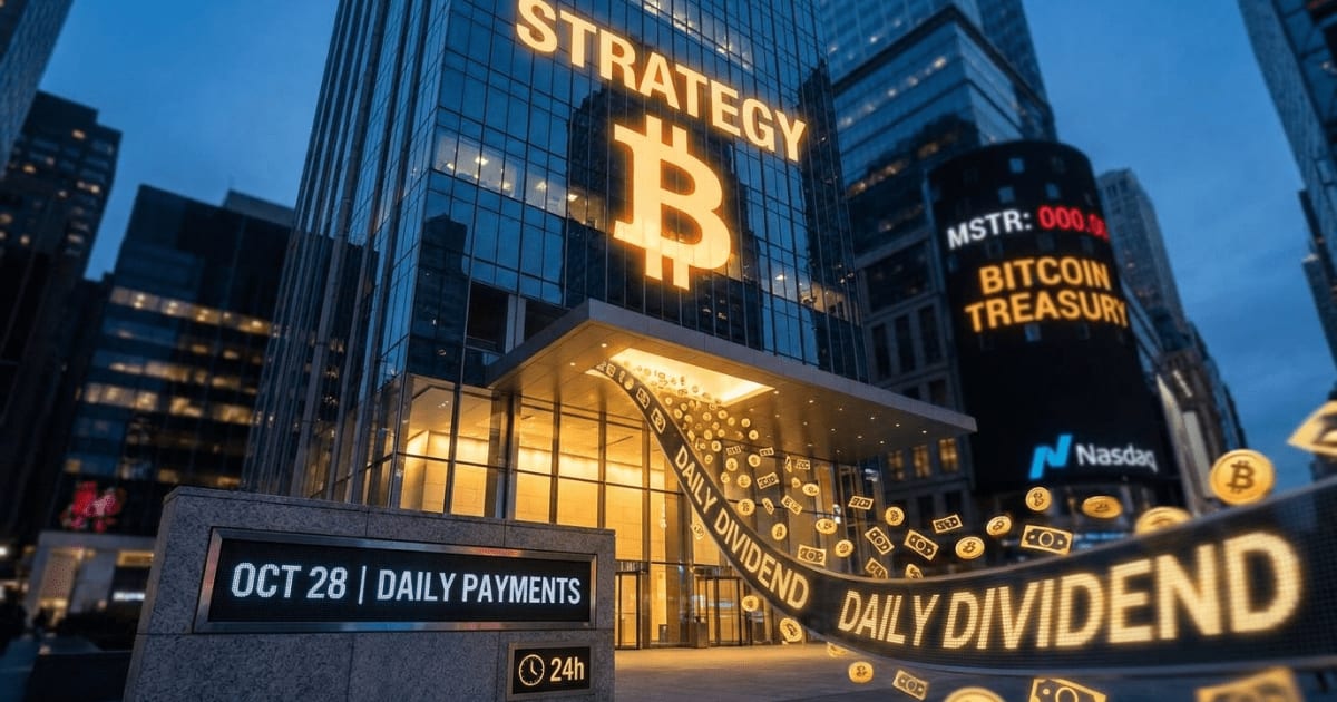 Ilustração editorial sobre bitcoin: Strategy Propõe Dividendos Diários em Ações Preferenciais com Foco em Bitcoin