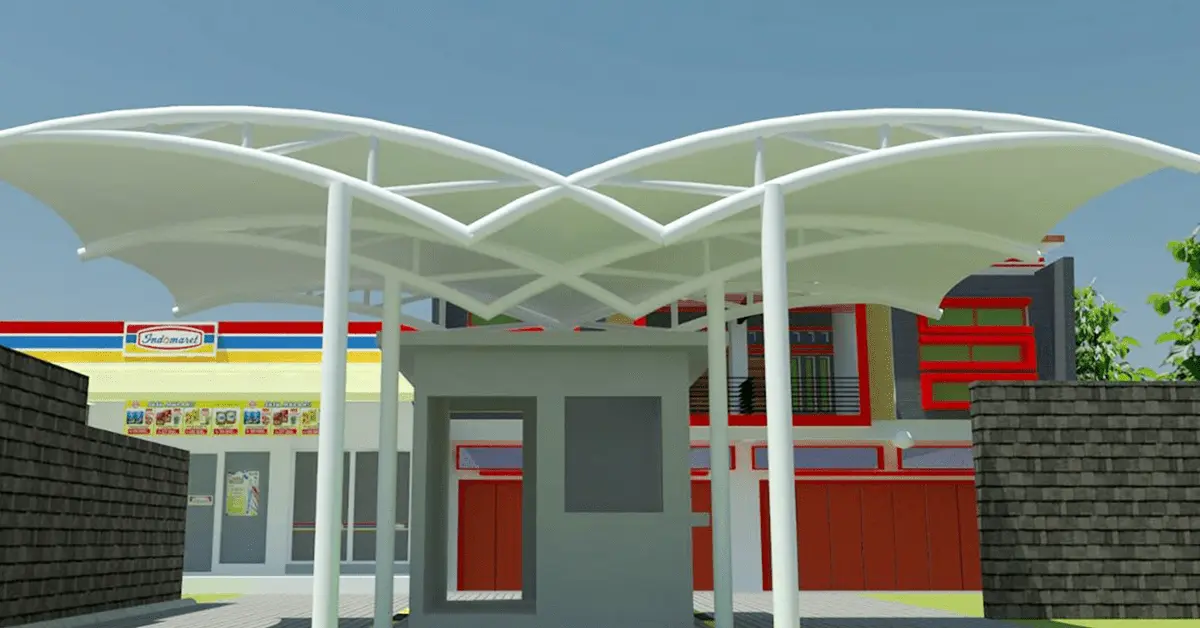 Tren desain kanopi membrane modern 2025