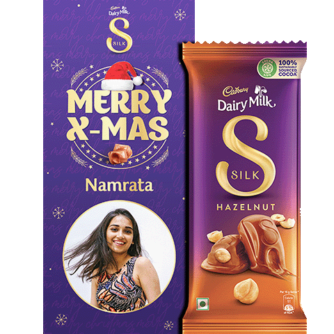 Personalised Christmas Silk Chocolate