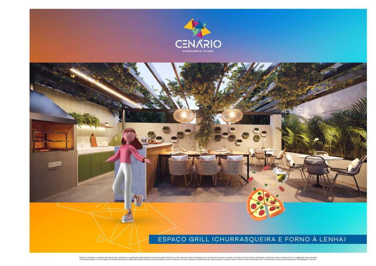 Cenário Condomínio Clube — 3 Dorms 51m² | Vila Ayrosa, Osasco — apartamento em Vila Ayrosa