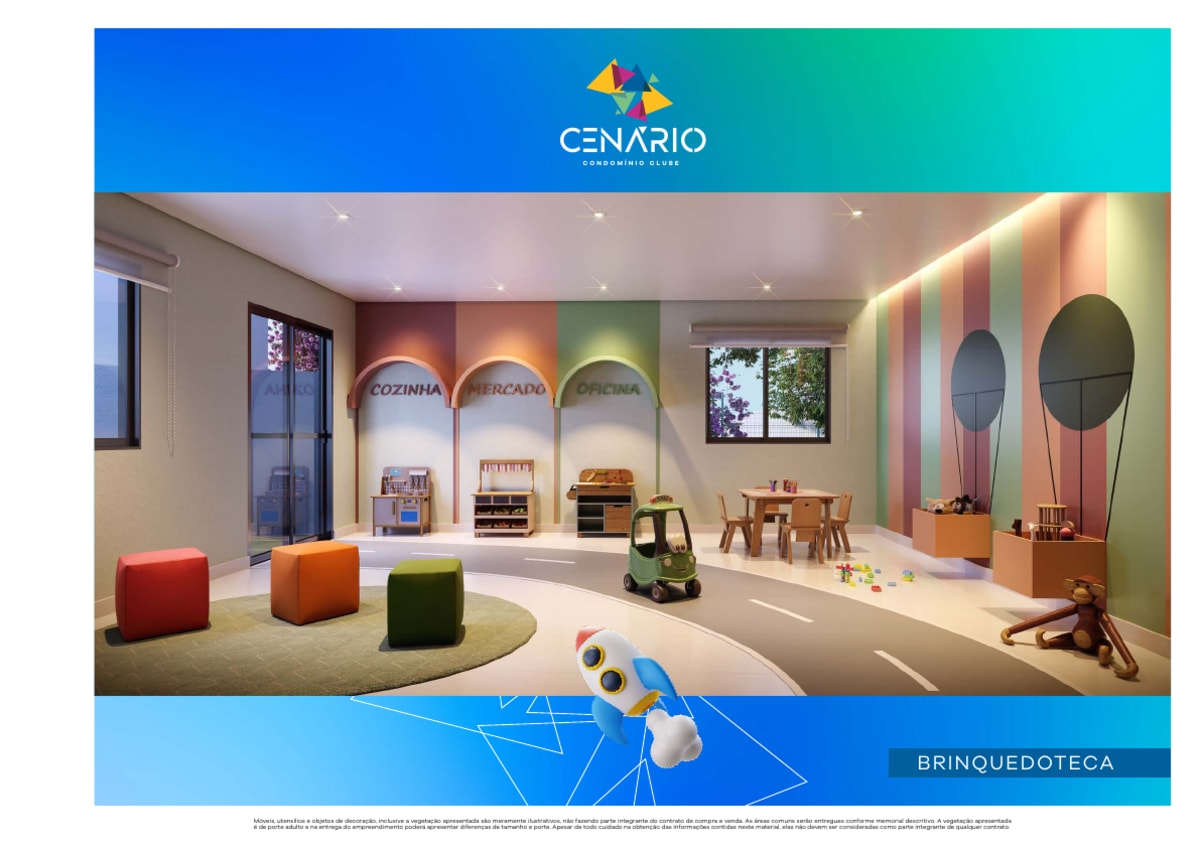 Cenário Condomínio Clube — 3 Dorms 51m² | Vila Ayrosa, Osasco — apartamento em Vila Ayrosa