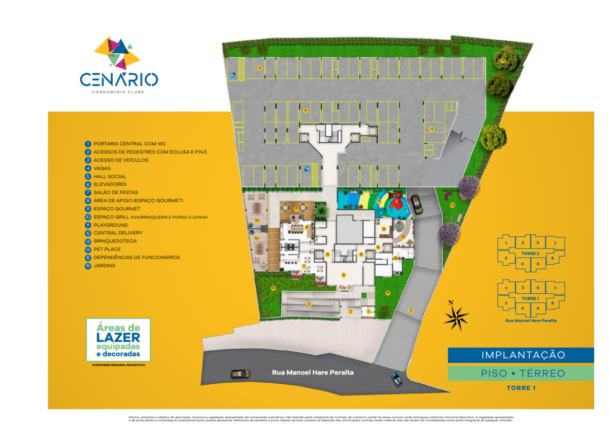 Cenário Condomínio Clube — 3 Dorms 51m² | Vila Ayrosa, Osasco — apartamento em Vila Ayrosa