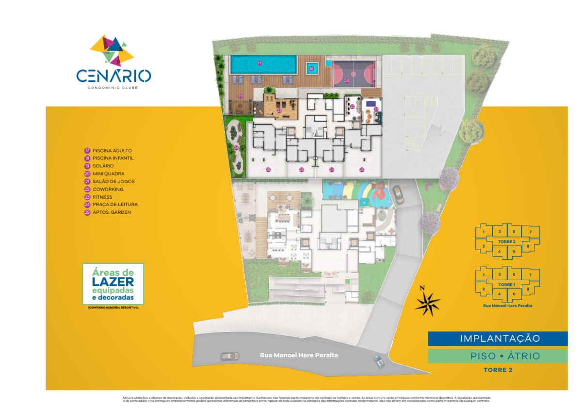Cenário Condomínio Clube — 3 Dorms 51m² | Vila Ayrosa, Osasco — apartamento em Vila Ayrosa