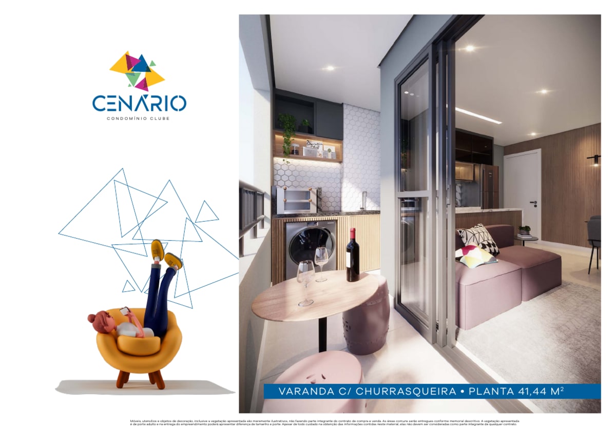 Cenário Condomínio Clube — 3 Dorms 51m² | Vila Ayrosa, Osasco — apartamento em Vila Ayrosa