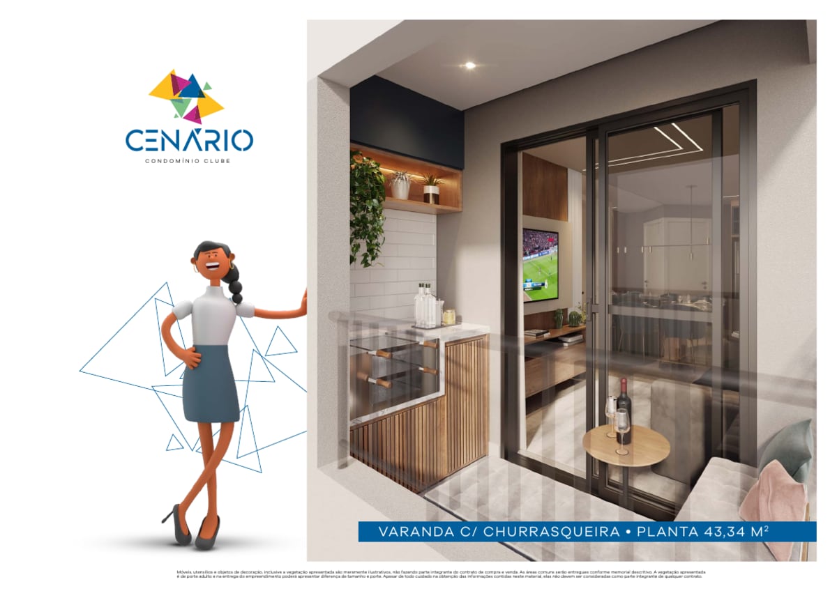 Cenário Condomínio Clube — 3 Dorms 51m² | Vila Ayrosa, Osasco — apartamento em Vila Ayrosa
