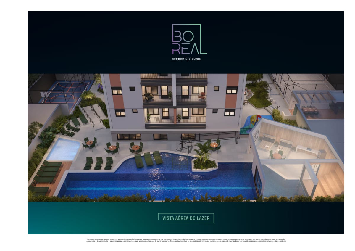 Boreal Condomínio Clube — 2 Dorms com Suíte 52m² | Cipava, Osasco — apartamento em Cipava