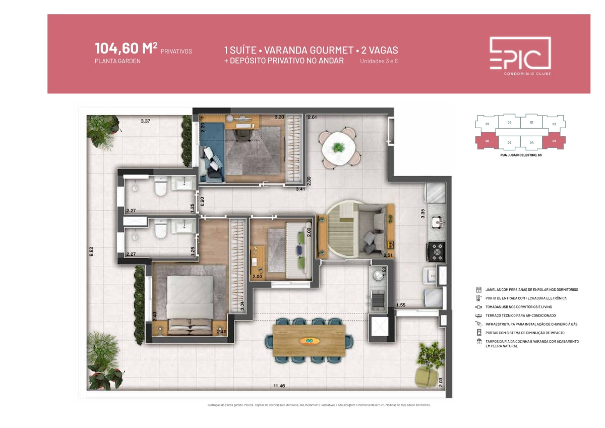 Epic Condomínio Clube — 3 Dorms 65m² | Pres. Altino, Osasco — apartamento em Presidente Altino