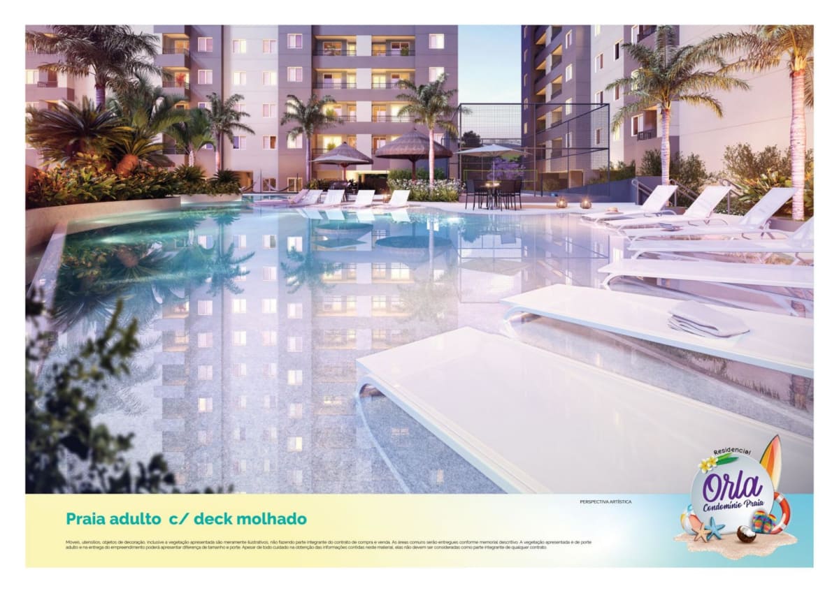 Orla Condomínio Praia Torre A — 2 Dorms 45m² | Conceição, Osasco — apartamento em Conceição