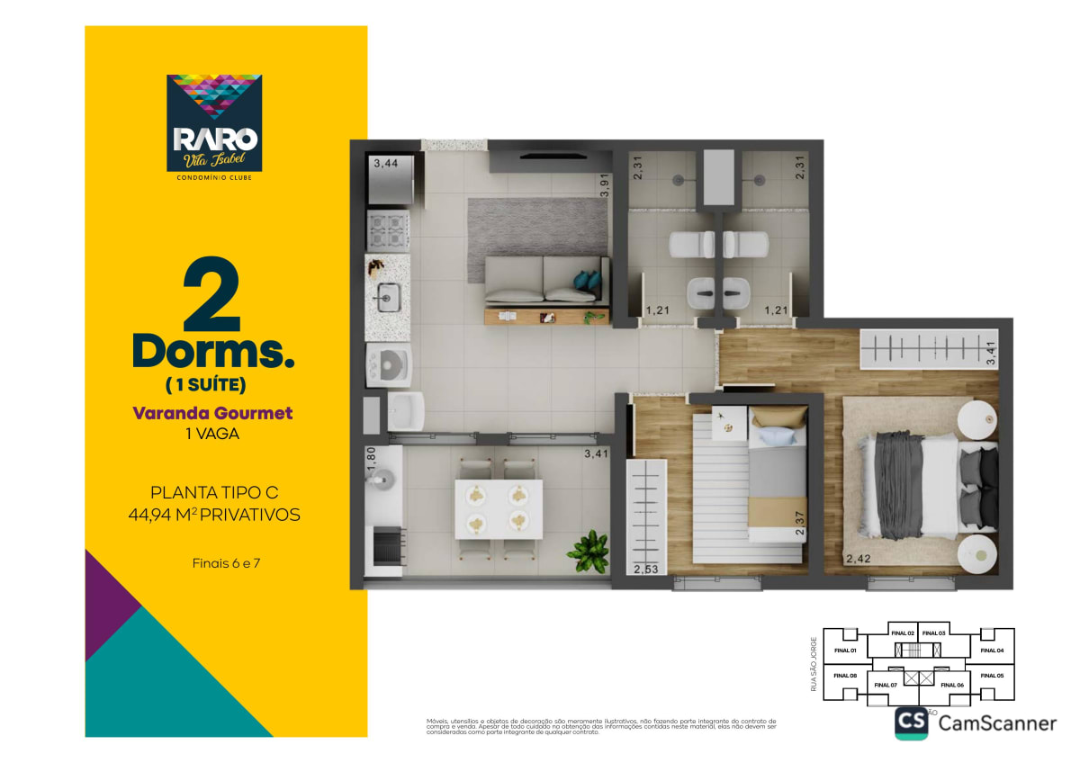 Raro Vila Isabel — 2 Dorms com Varanda Gourmet | Vila Isabel, Osasco — apartamento em Vila Isabel