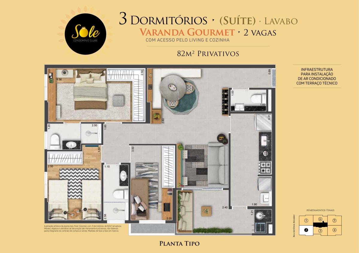 Sole Condomínio Clube — 2 e 3 Dorms com Suíte e Varanda Gourmet | Bela Vista, Osasco — apartamento em Bela Vista