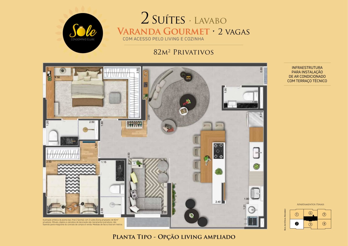 Sole Condomínio Clube — 2 e 3 Dorms com Suíte e Varanda Gourmet | Bela Vista, Osasco — apartamento em Bela Vista