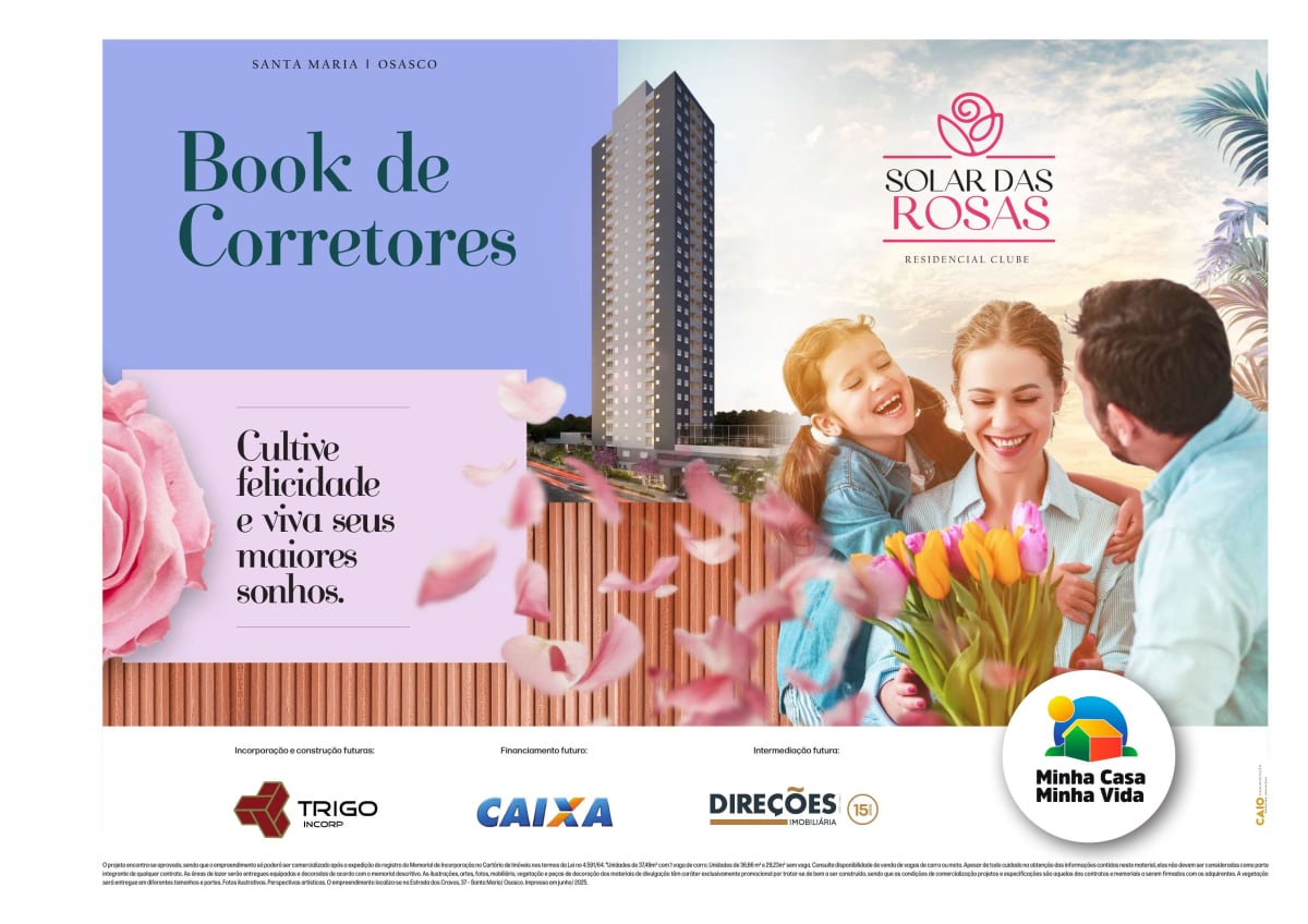 Solar das Rosas Residencial Clube — 1 Dorm com Terraço | Santa Maria, Osasco — apartamento em Santa Maria