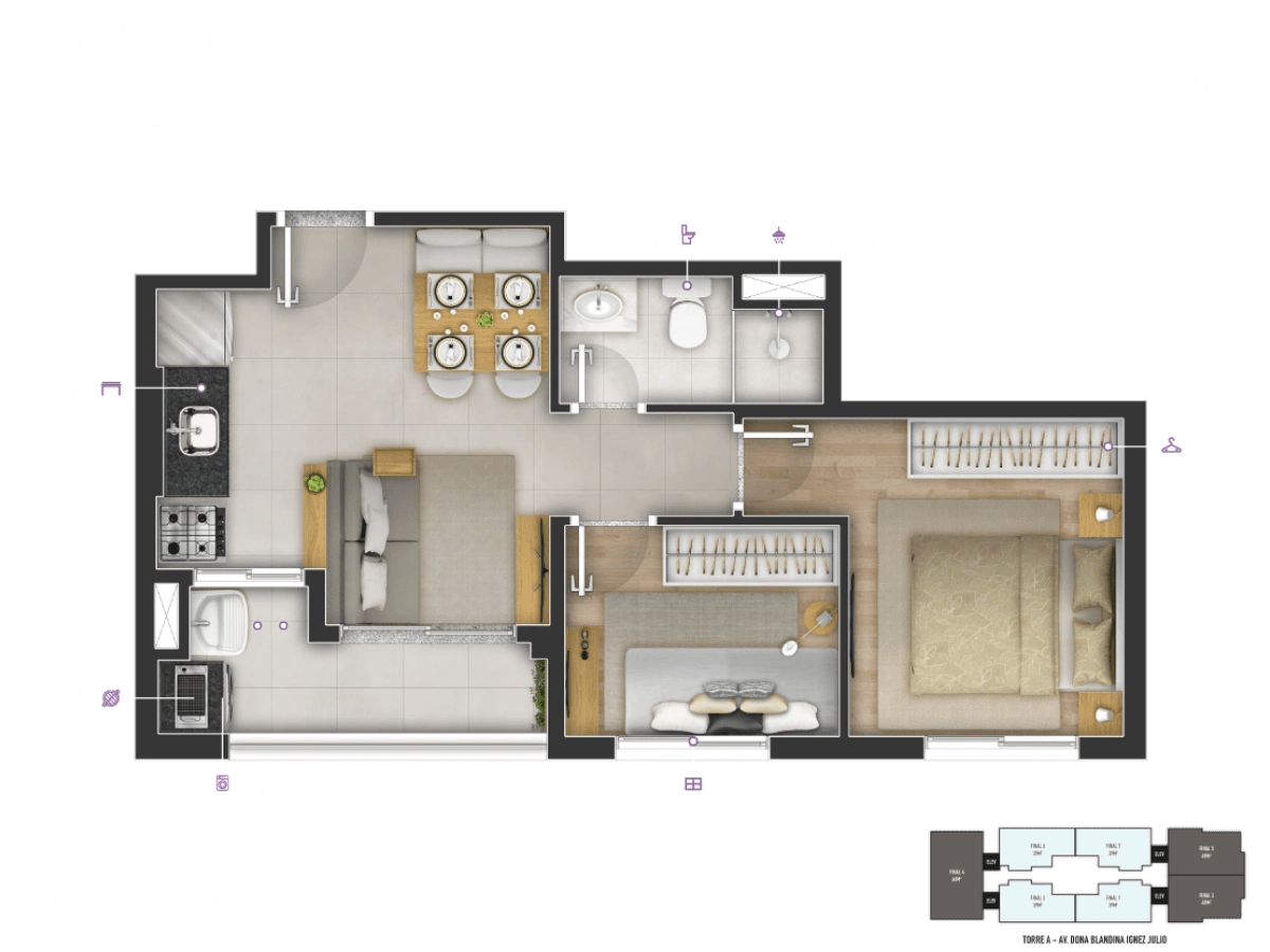 Viva RSF Jaguaribe —  2 e 3 Dorms | Jaguaribe, Osasco — apartamento em Jaguaribe