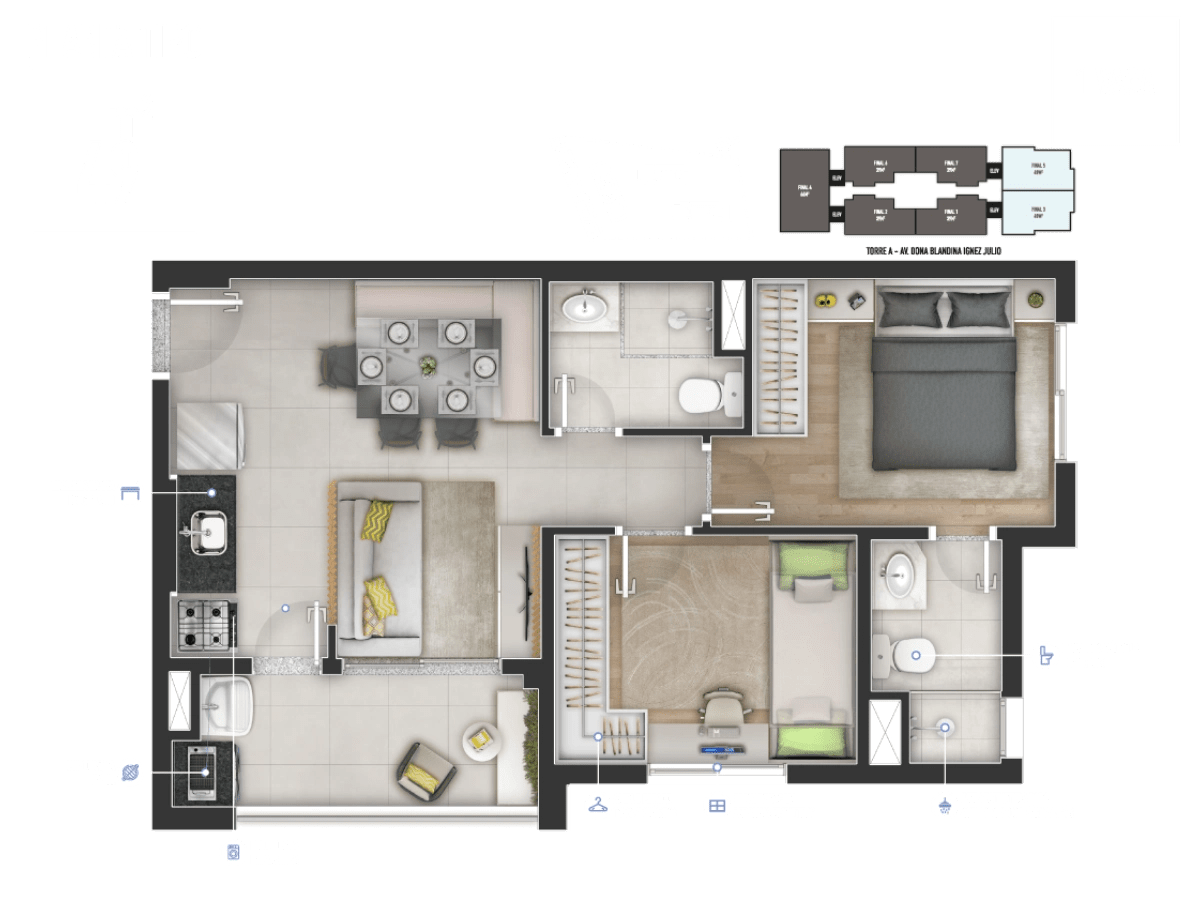 Viva RSF Jaguaribe —  2 e 3 Dorms | Jaguaribe, Osasco — apartamento em Jaguaribe