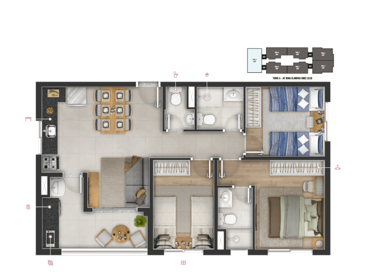 Viva RSF Jaguaribe —  2 e 3 Dorms | Jaguaribe, Osasco — apartamento em Jaguaribe