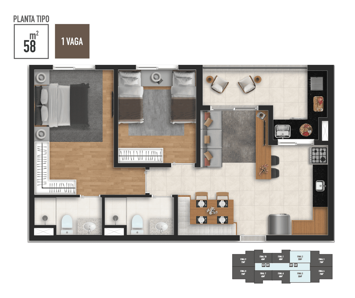 Bless RSF Jardim Esperança — 3 Dorms | Cruz Preta, Barueri — apartamento em Cruz Preta