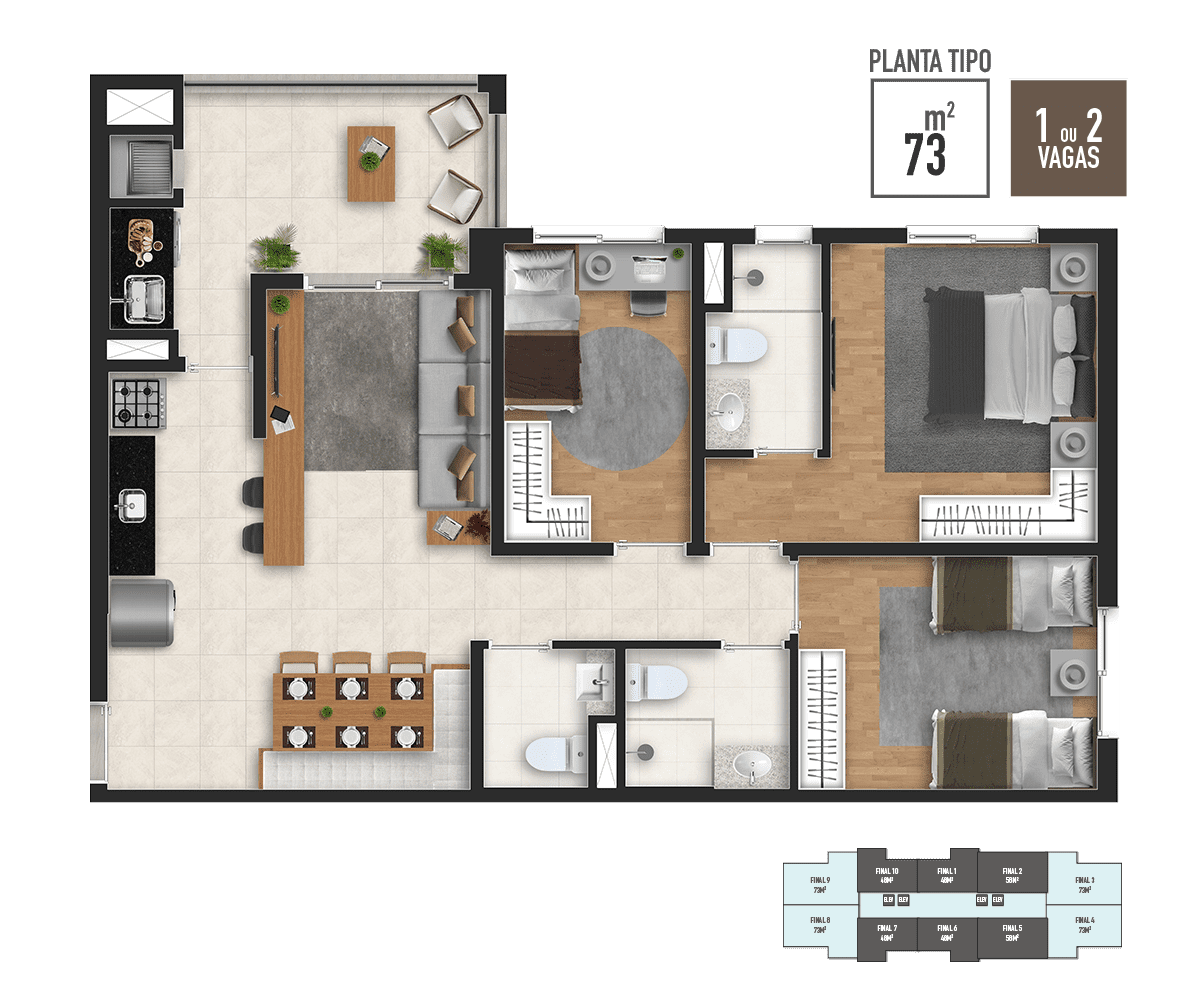 Bless RSF Jardim Esperança — 3 Dorms | Cruz Preta, Barueri — apartamento em Cruz Preta