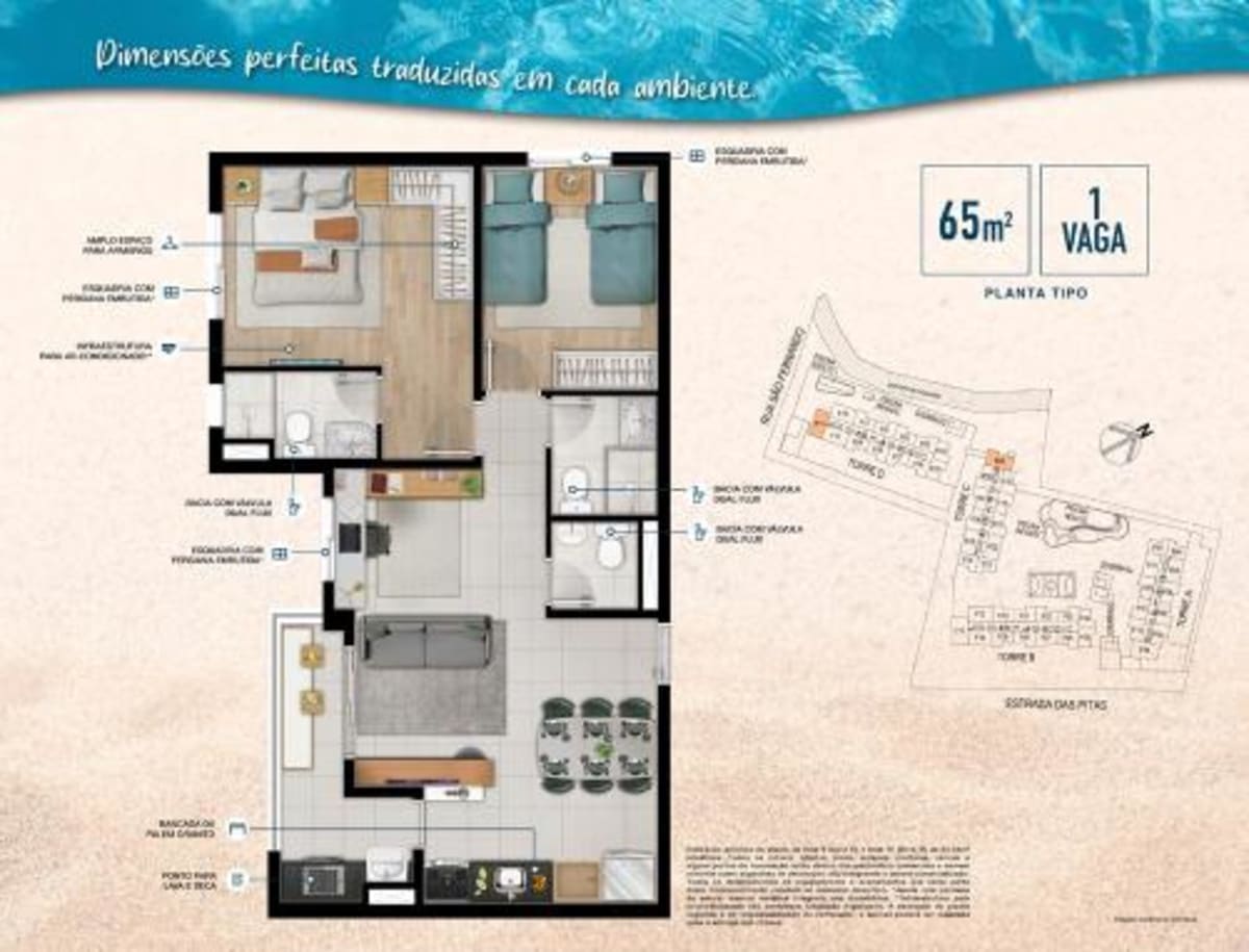 Breeze Home Clube — 3 Dorms com Suíte | Jardim Julio, Barueri — apartamento em Jardim Julio