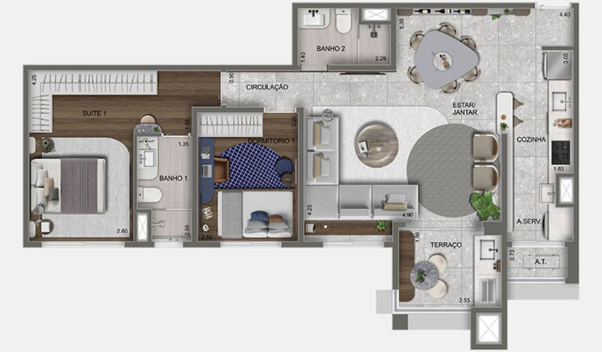 Azzure Resort Life — 3 Dorms 80m² com Vaga | Cidade de Deus, Osasco — apartamento em Cidade de Deus