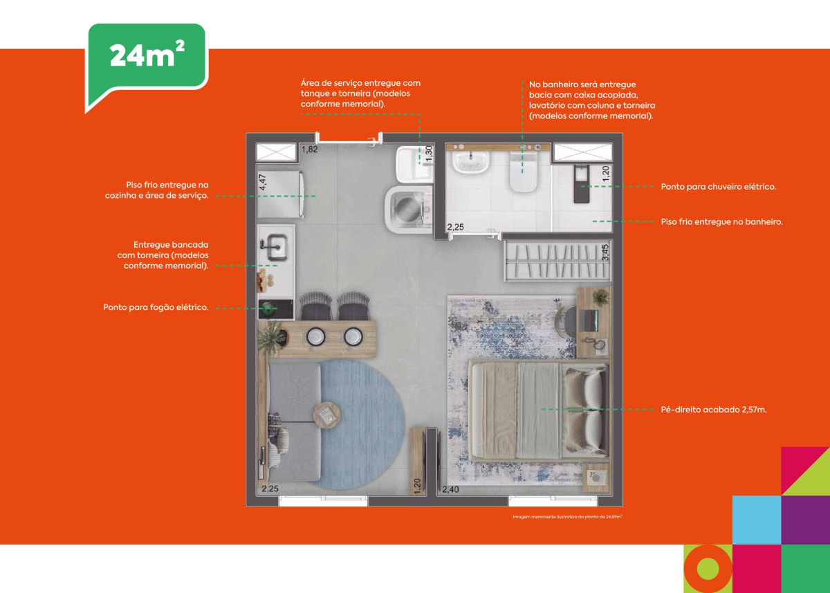 Pop Granja - 1 Dormitório - O melhor Minha Casa  Minha Vida de Carapicuíba — apartamento em Jardim Ana Estela
