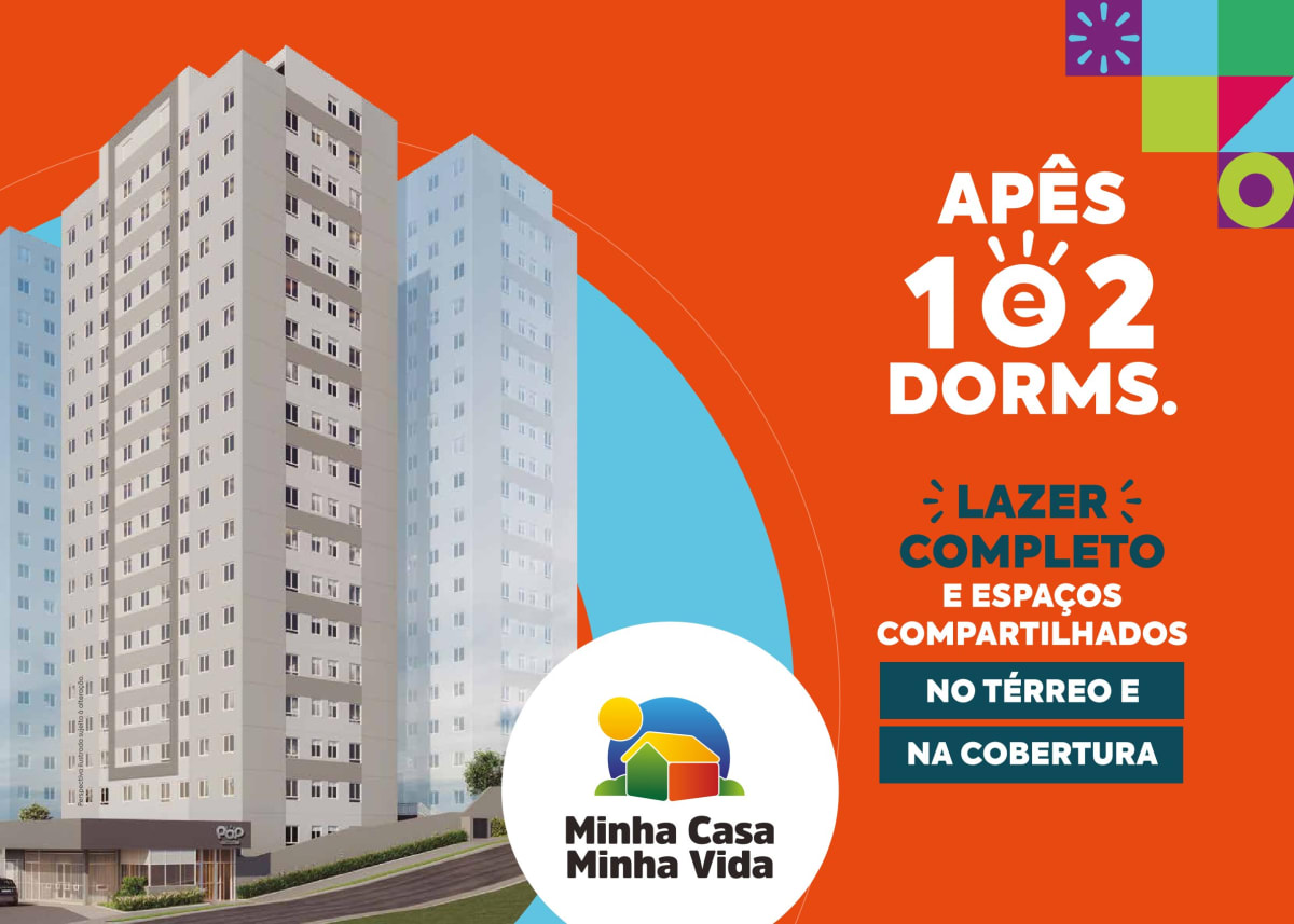 Pop Granja - 1 Dormitório - O melhor Minha Casa  Minha Vida de Carapicuíba — apartamento em Jardim Ana Estela