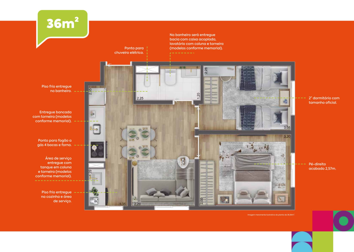 Pop Granja: Seu 2 Dormitórios com Vaga e o Melhor Preço da Granja Viana — apartamento em Jardim Ana Estela