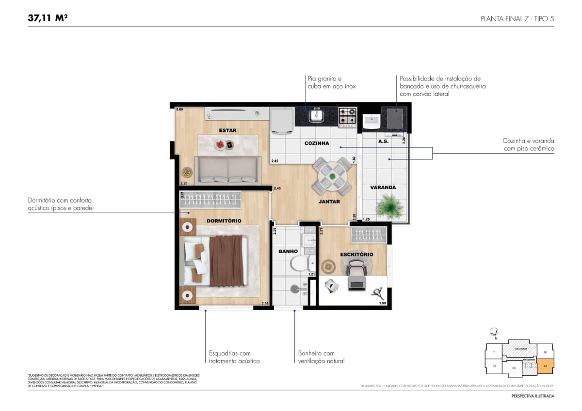 ARBORETTO RESIDENCIAL - 2 Dorms - JARDIM DAS FLORES, OSASCO — apartamento em Jardim das Flores