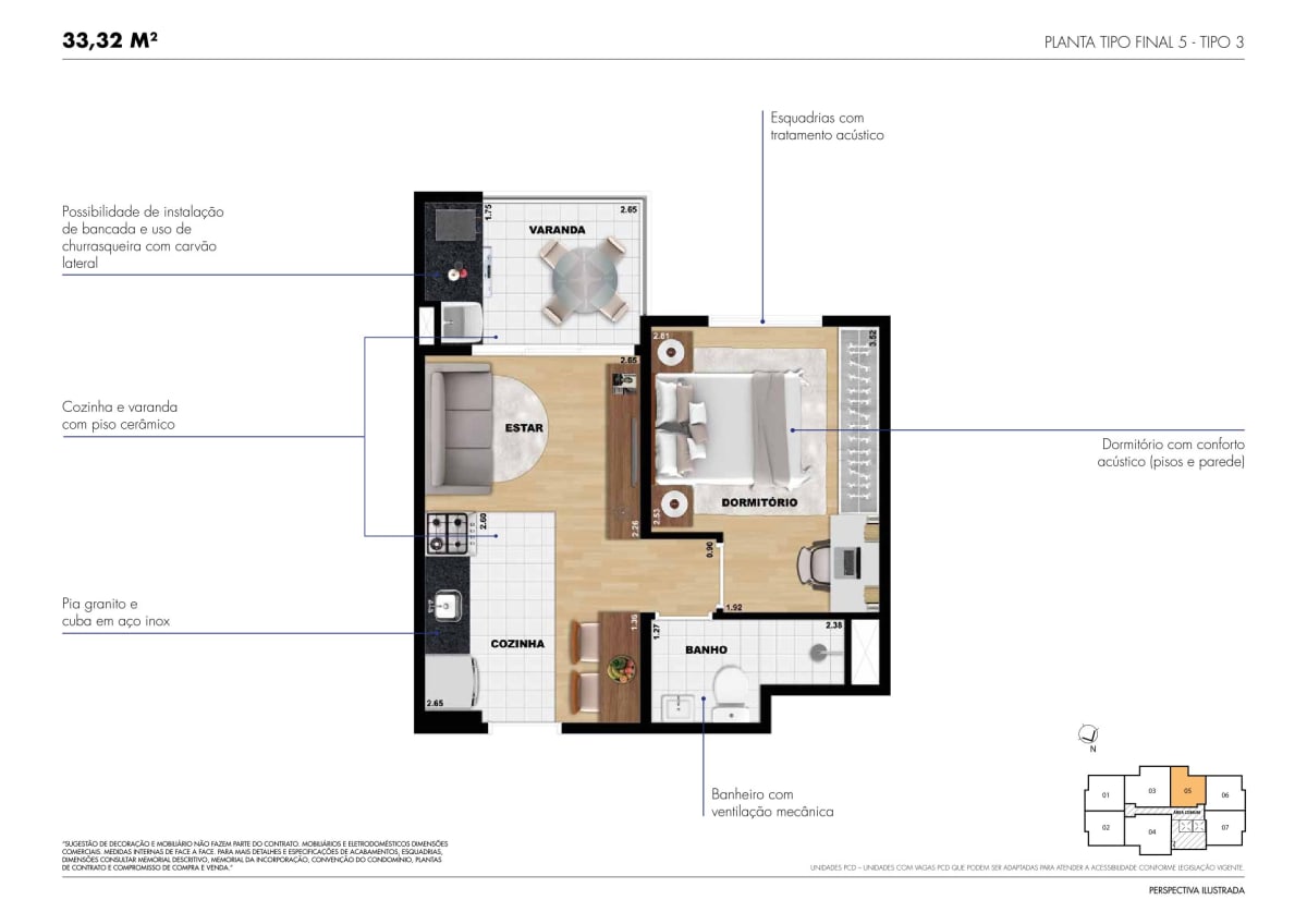 ARBORETTO RESIDENCIAL - 1 Dorm - JARDIM DAS FLORES, OSASCO — apartamento em Jardim das Flores