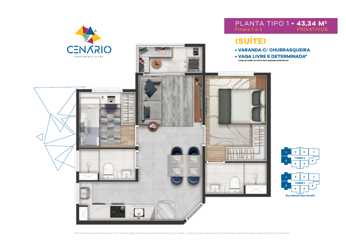 Cenário Condomínio Clube