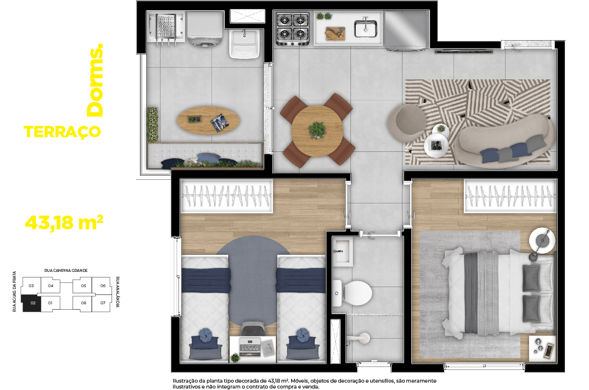 Look Condomínio Clube — 2 Dorms 43m² | Rochdale, Osasco – foto 27 de 27