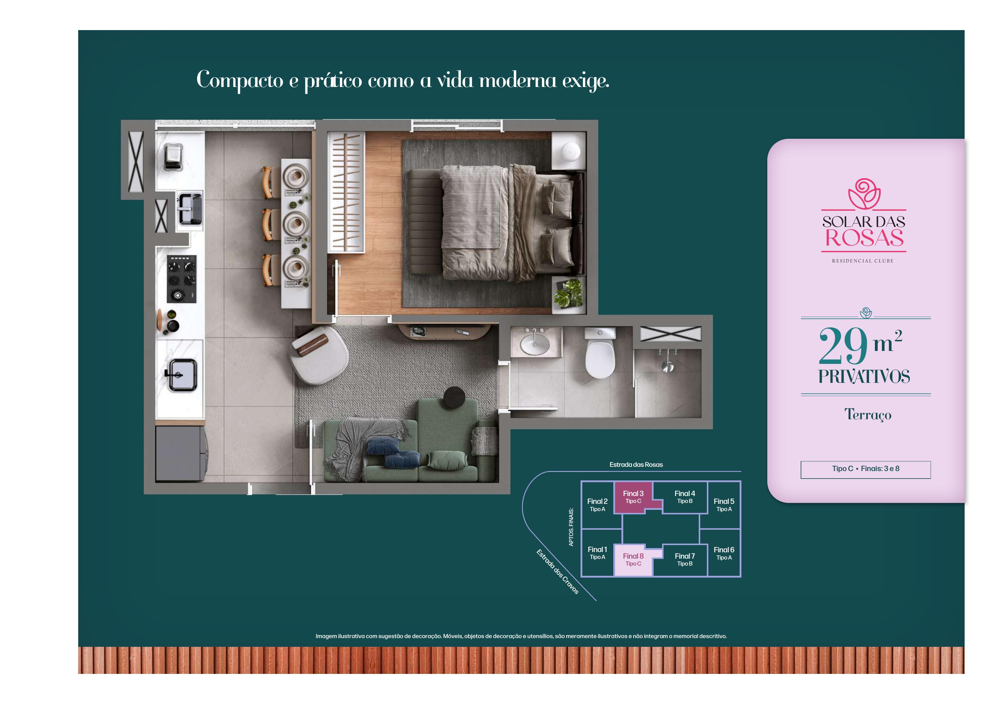 Solar das Rosas Residencial Clube — 1 Dorm com Terraço | Santa Maria, Osasco – foto 25 de 27