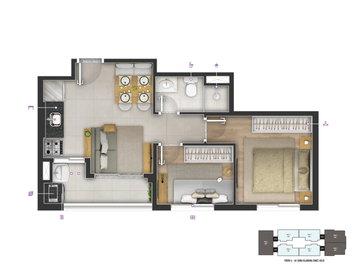 Viva RSF Jaguaribe —  2 e 3 Dorms | Jaguaribe, Osasco – foto 26 de 29