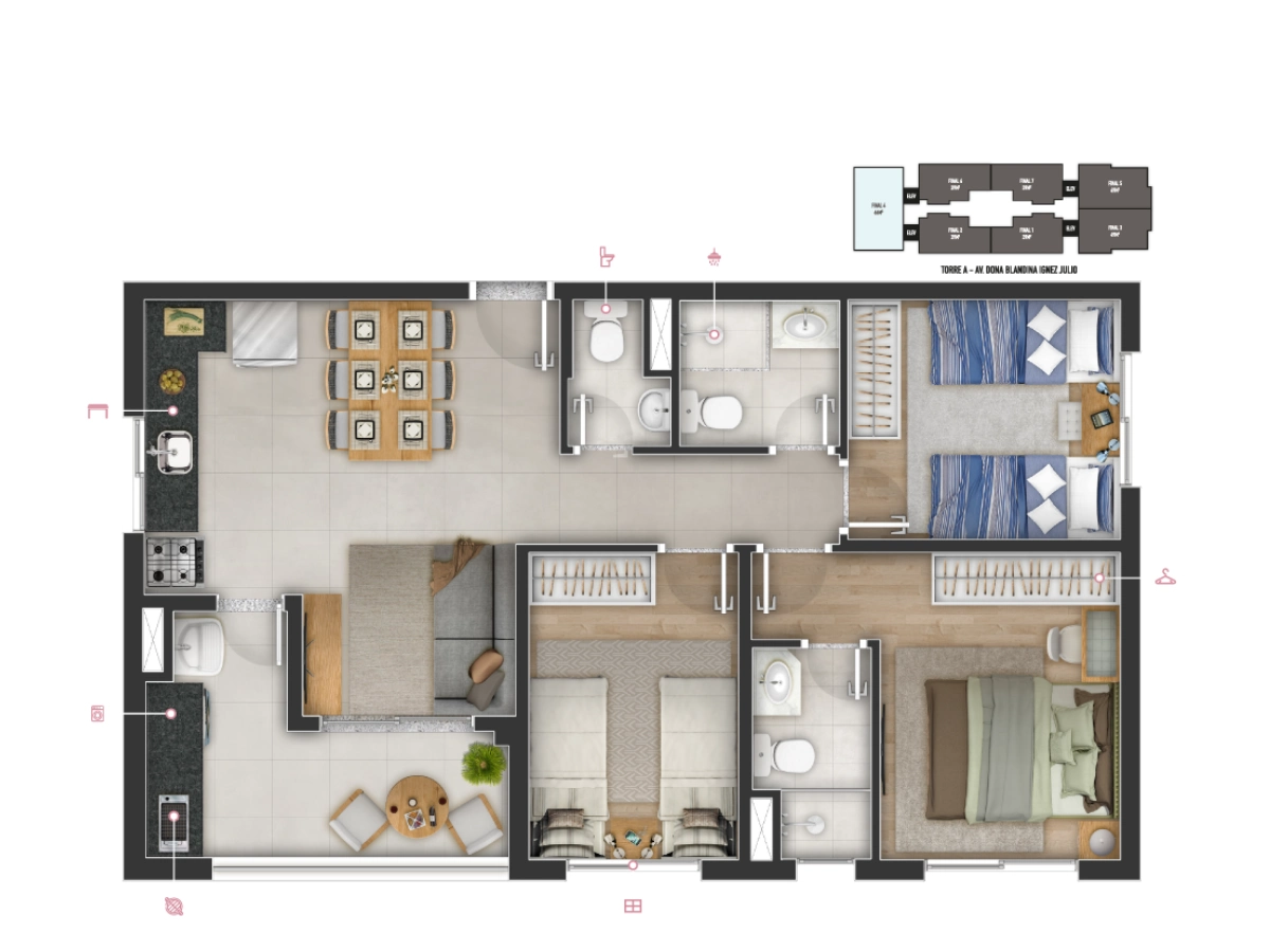 Viva RSF Jaguaribe —  2 e 3 Dorms | Jaguaribe, Osasco – foto 29 de 29