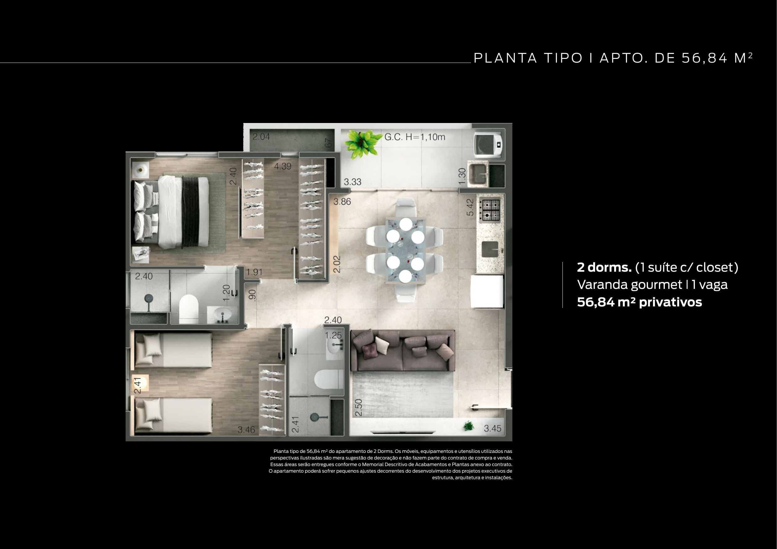 HUB 111 — 2 Dorms com Suíte 53m² | Vila Yara, Osasco – foto 19 de 23