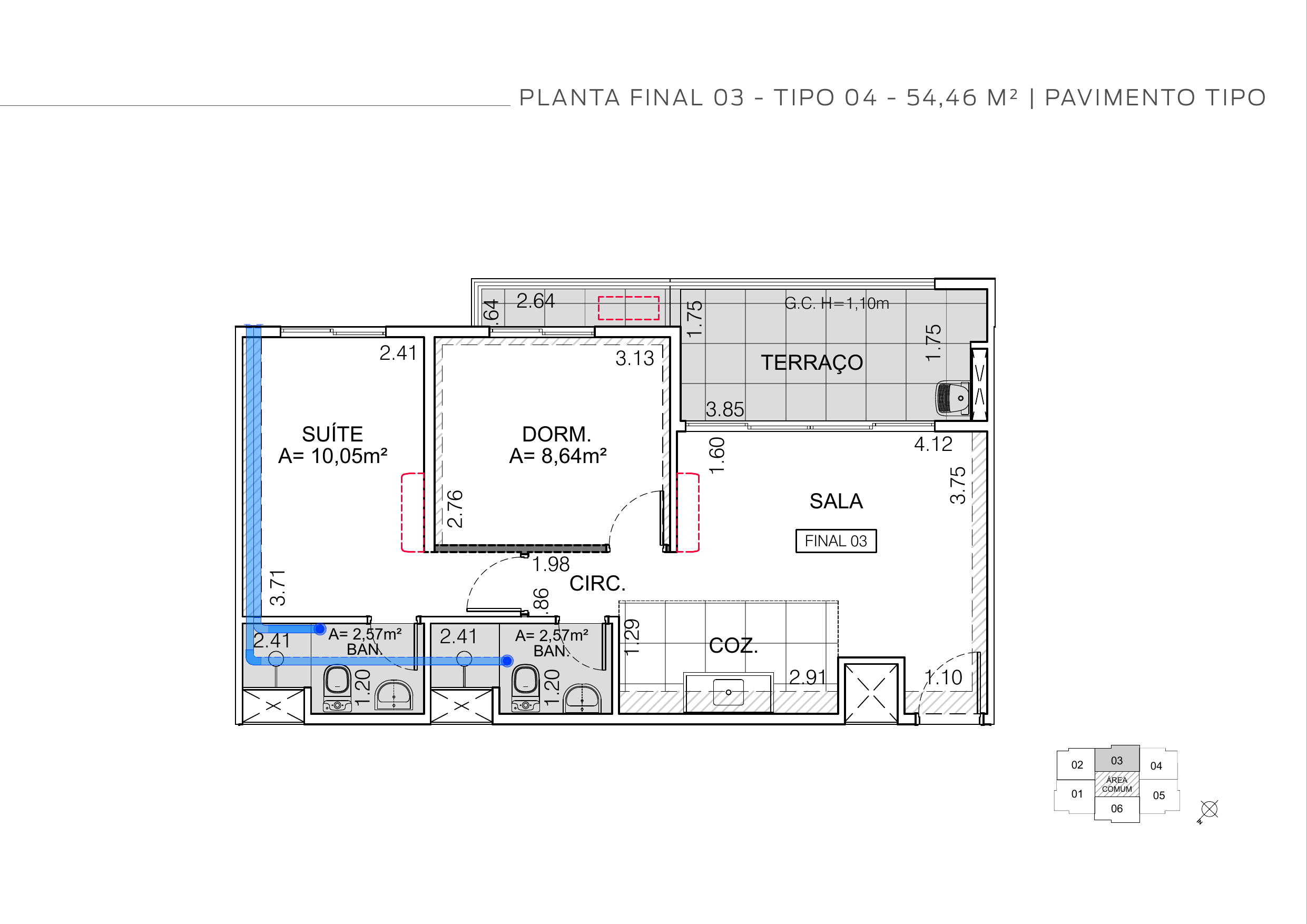 HUB 111 — 2 Dorms com Suíte e Closet 56m² | Vila Yara, Osasco – foto 3 de 24