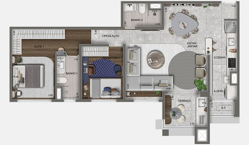 Azzure Resort Life — 3 Dorms 80m² com Vaga | Cidade de Deus, Osasco – foto 15 de 16