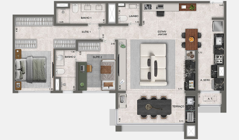 Azzure Resort Life — 3 Dorms 80m² com Vaga | Cidade de Deus, Osasco – foto 16 de 16