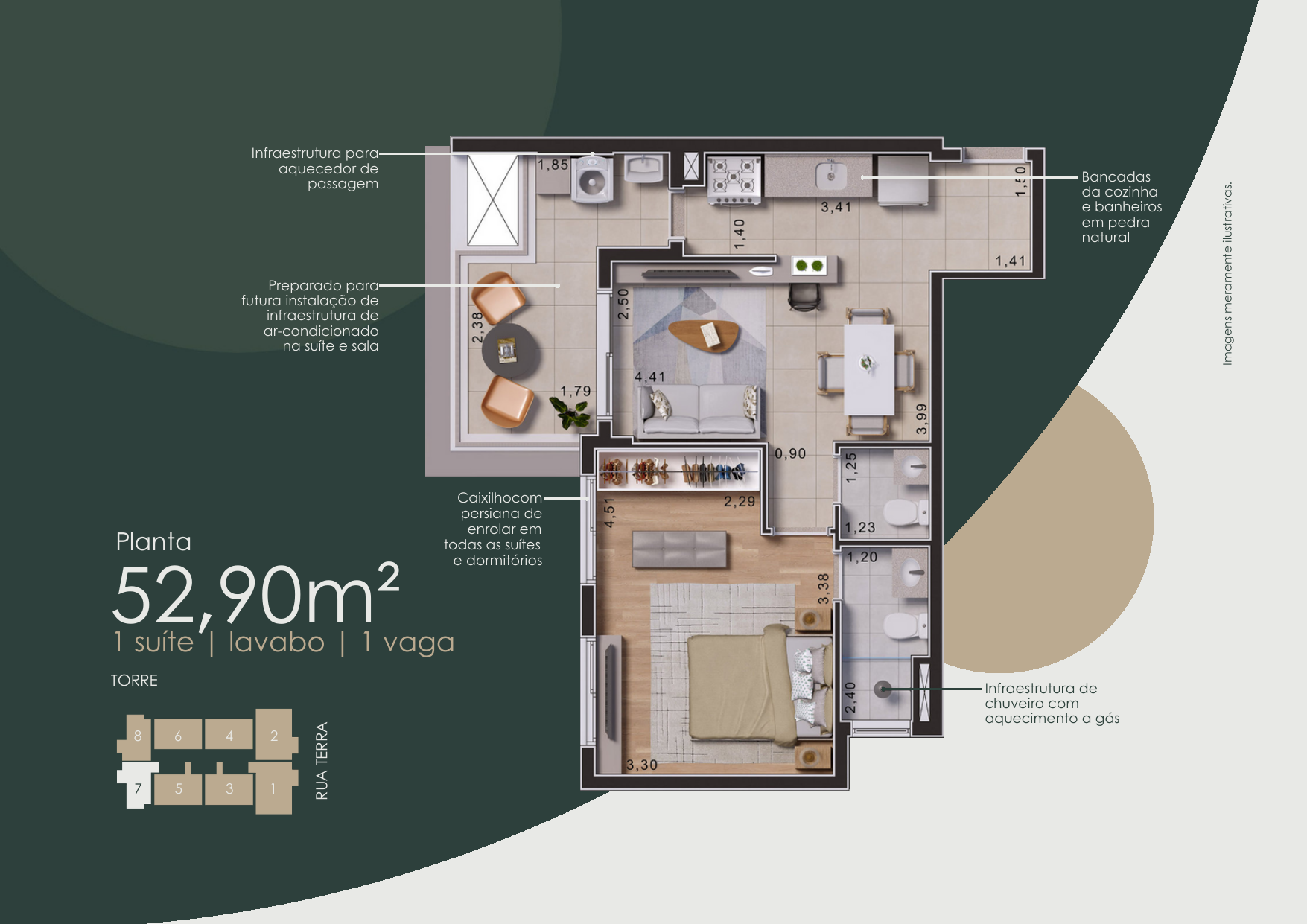 Terra Alta Barueri — 77,45m² | 3 Dormitórios (1 Suíte) + Lavabo + 2 Vagas | Lançamento RVS – foto 1 de 19
