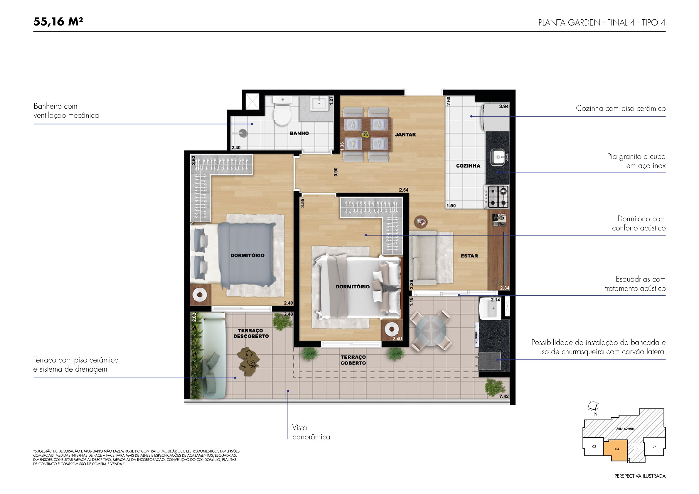 ARBORETTO RESIDENCIAL - 2 Dorms - JARDIM DAS FLORES, OSASCO em Osasco – foto 9 de 19