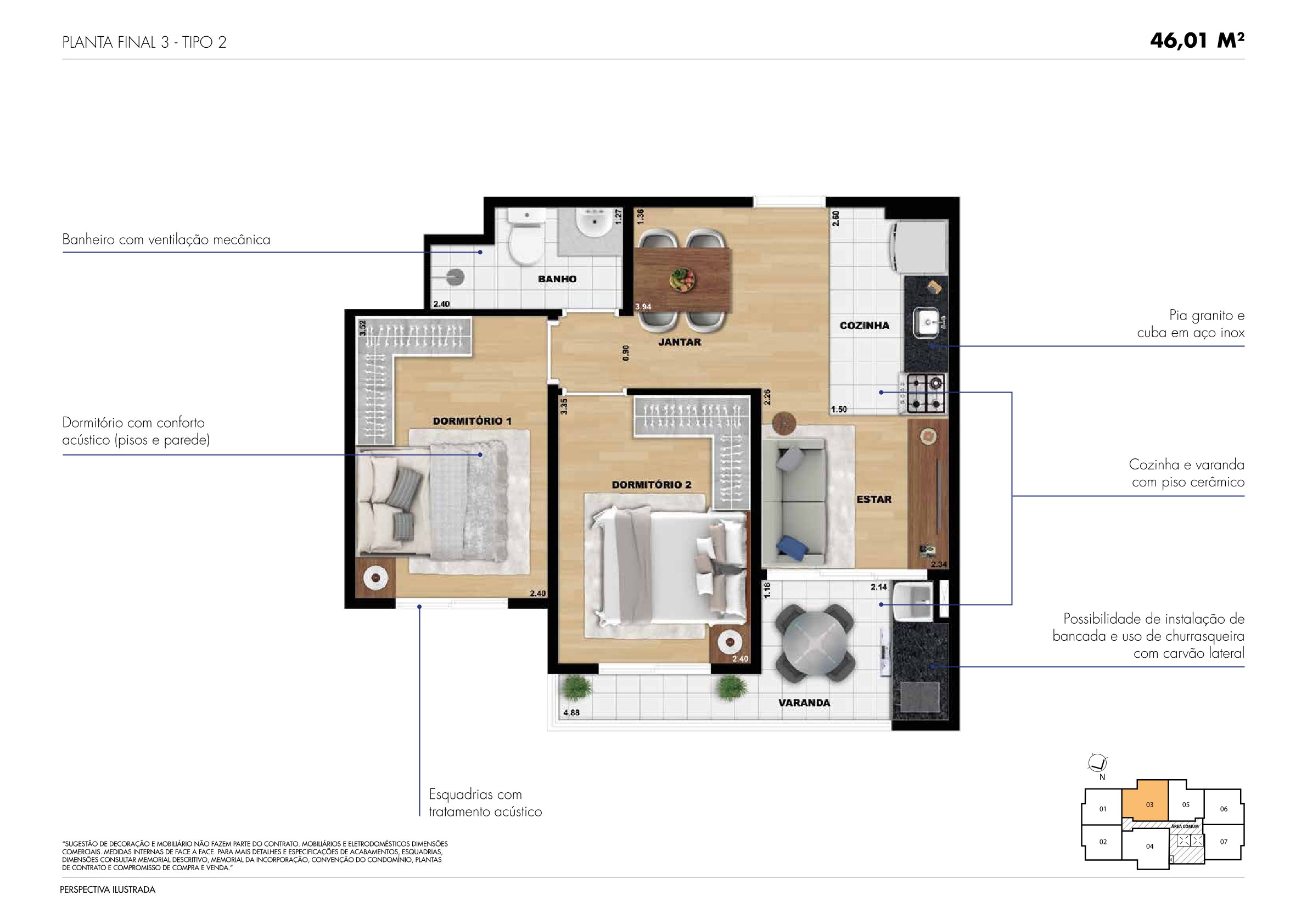 ARBORETTO RESIDENCIAL - 1 Dorm - JARDIM DAS FLORES, OSASCO em Osasco – foto 13 de 20