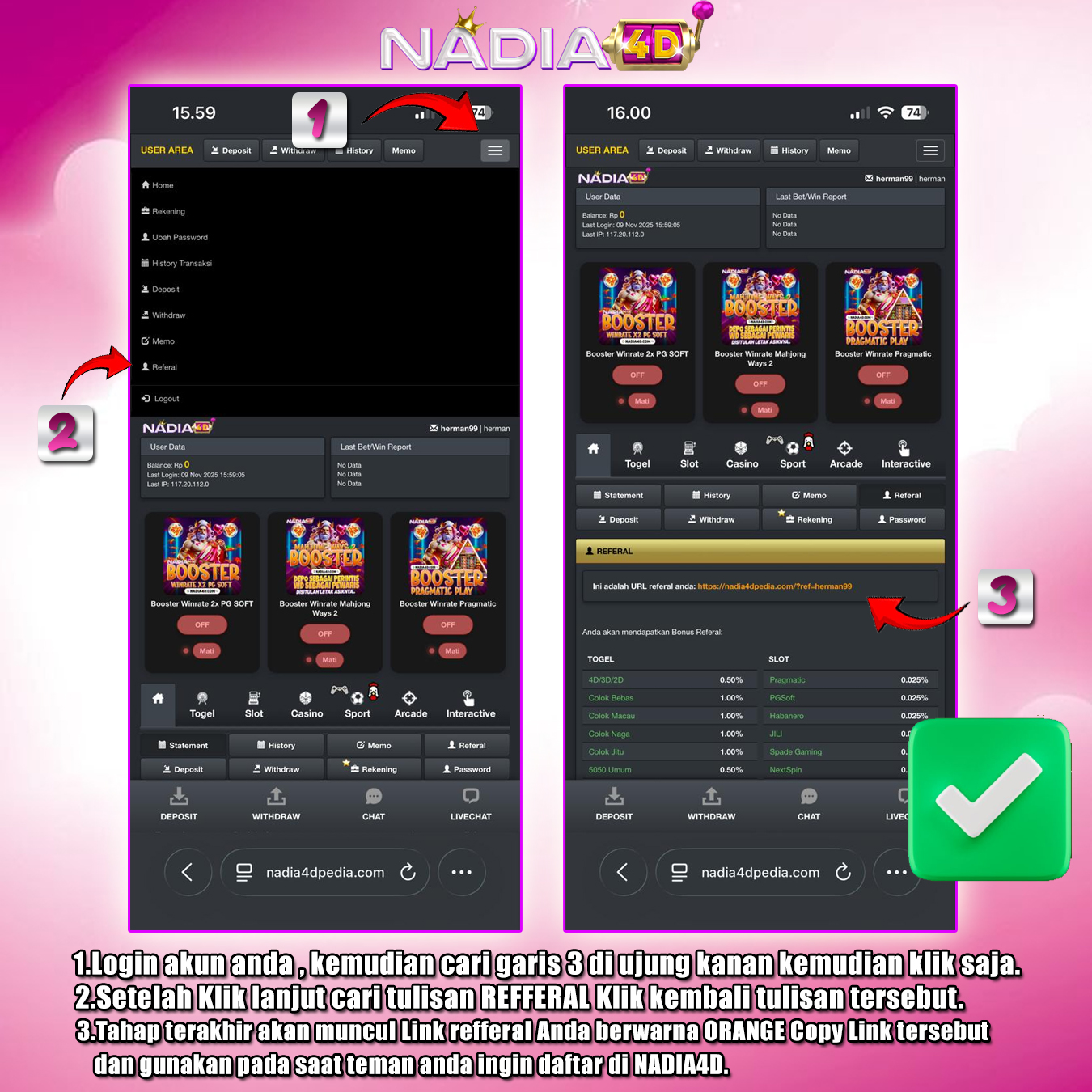 Contoh QR Code Nadia4D