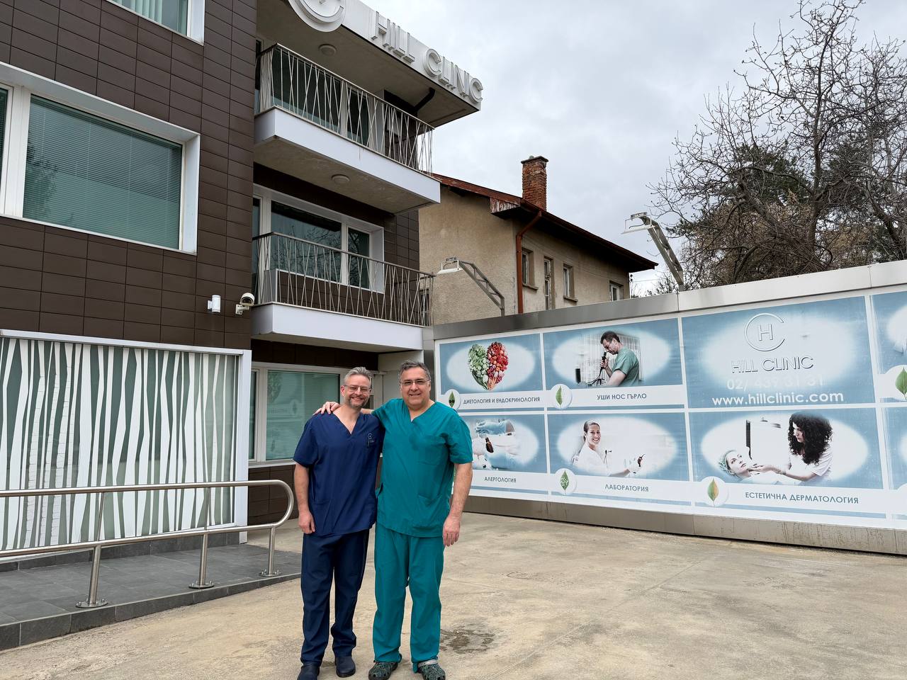 Dr. Fernando Gómez Sancha and Dr. Hannes Van Den Bossche at Hill Clinic, Sofia