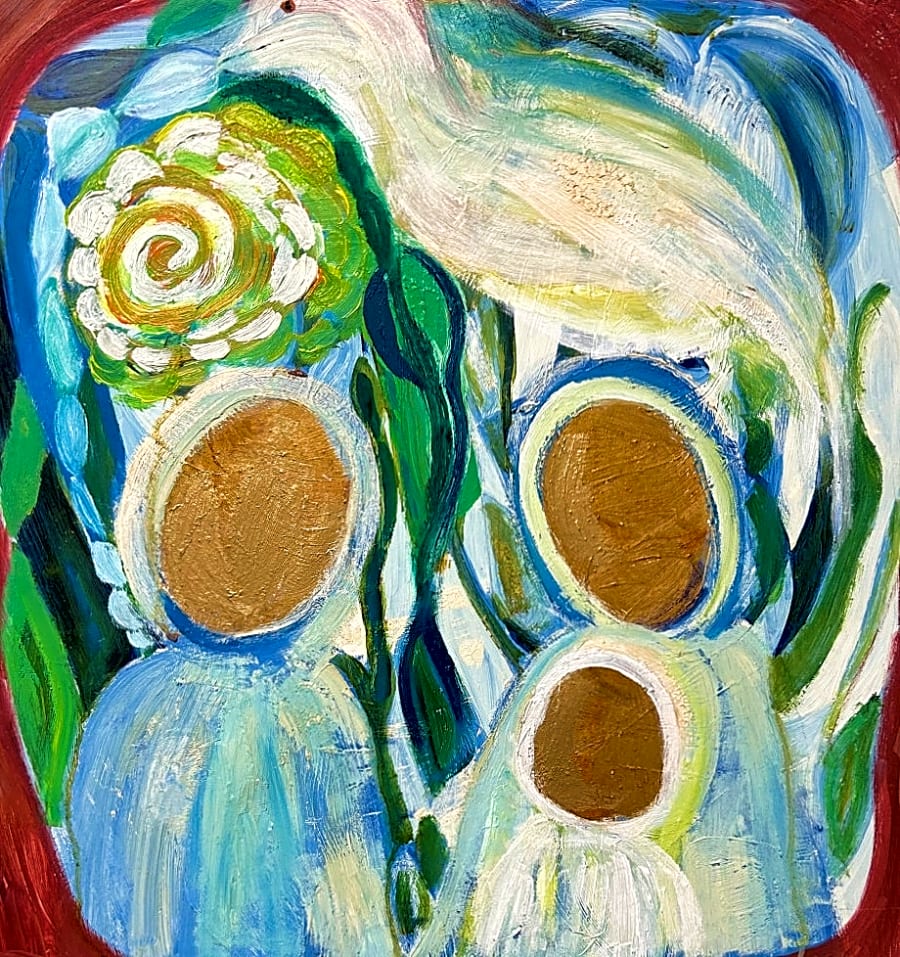 Three and a bird
