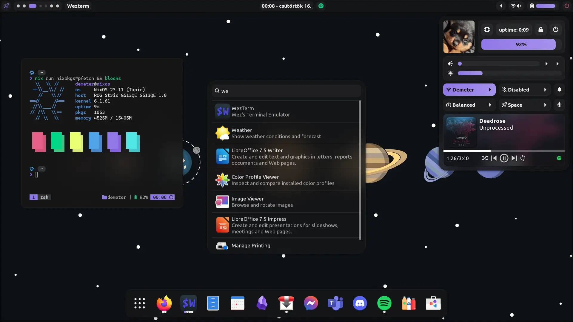 Hyprland Hall of Fame setup by VDawg