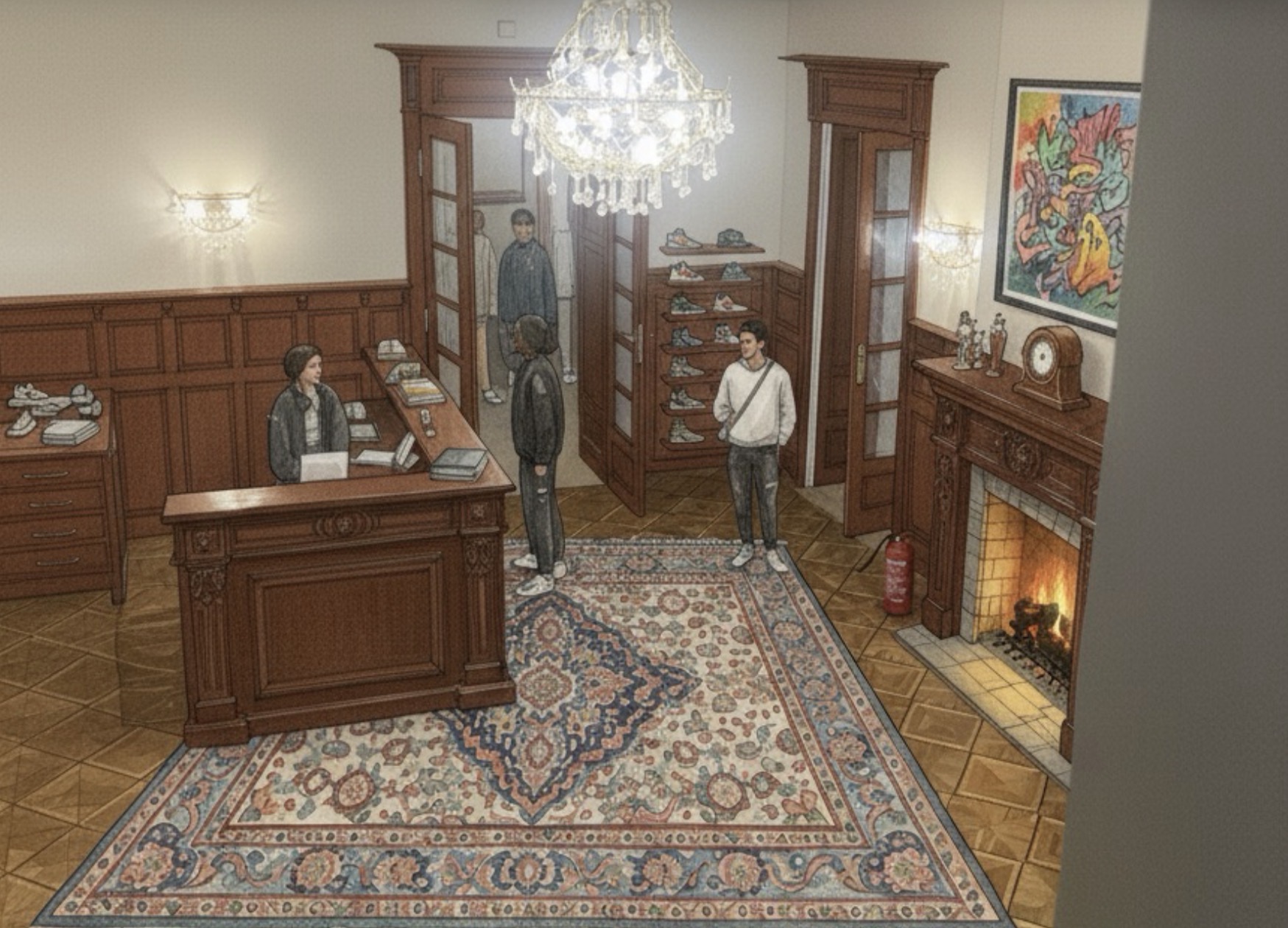 Grail Point sneaker lounge