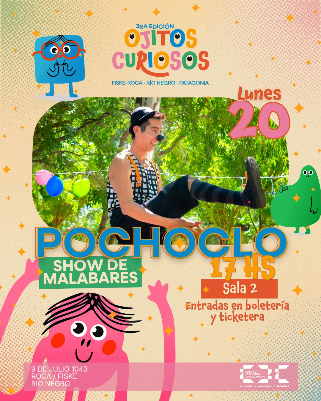 Pochoclo y sus Malabares – Teatro Clown