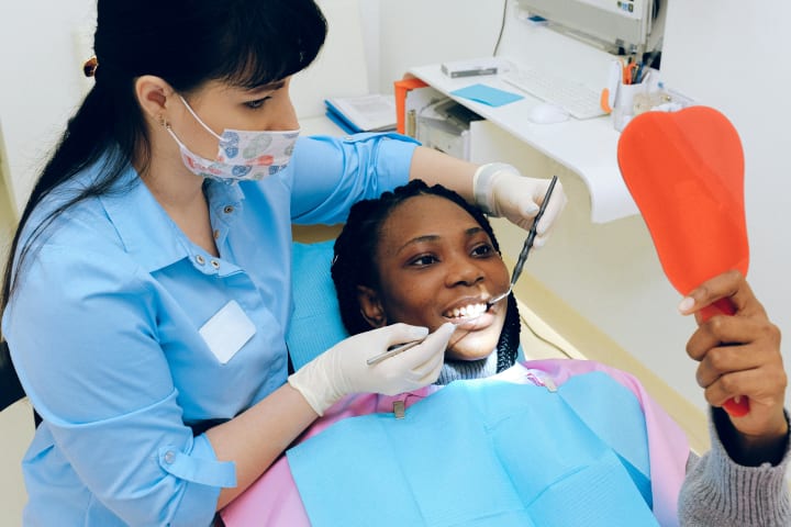 Modern dental operatory with digital imaging equipment