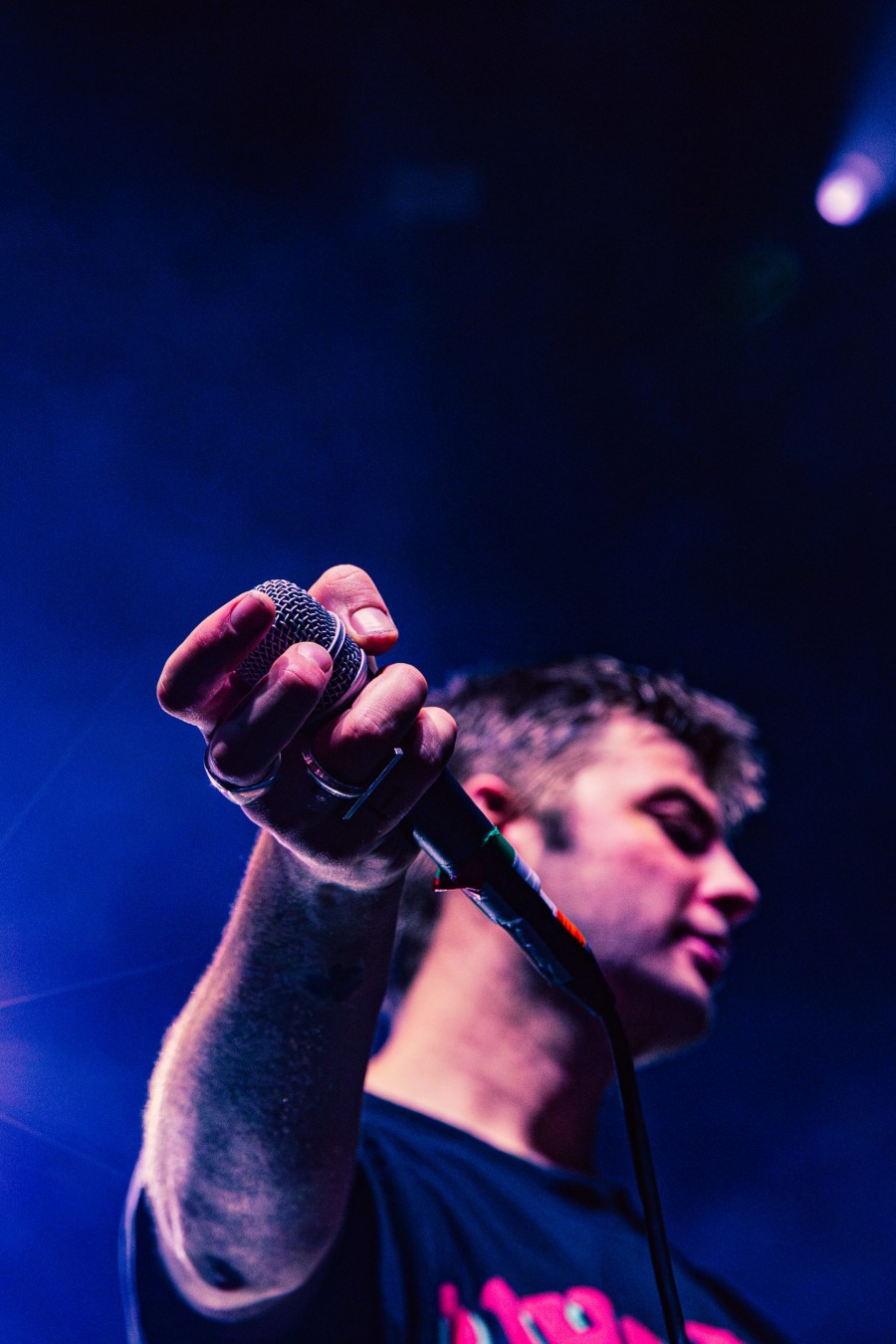 Grian Chatten performing live with Fontaines D.C. at Kings Theatre Brooklyn