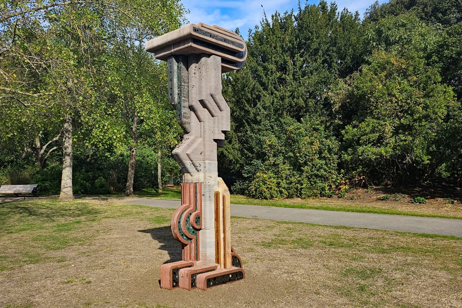 Frieze Sculpture 2026 installation in Regent's Park English Gardens