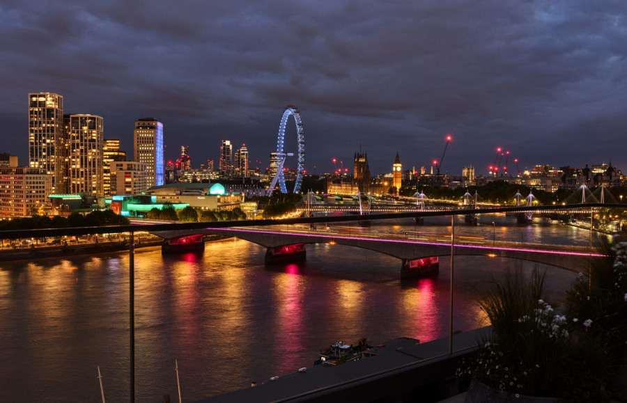 St Clement hotel on the Thames, brutalist exterior with river views to the Shard